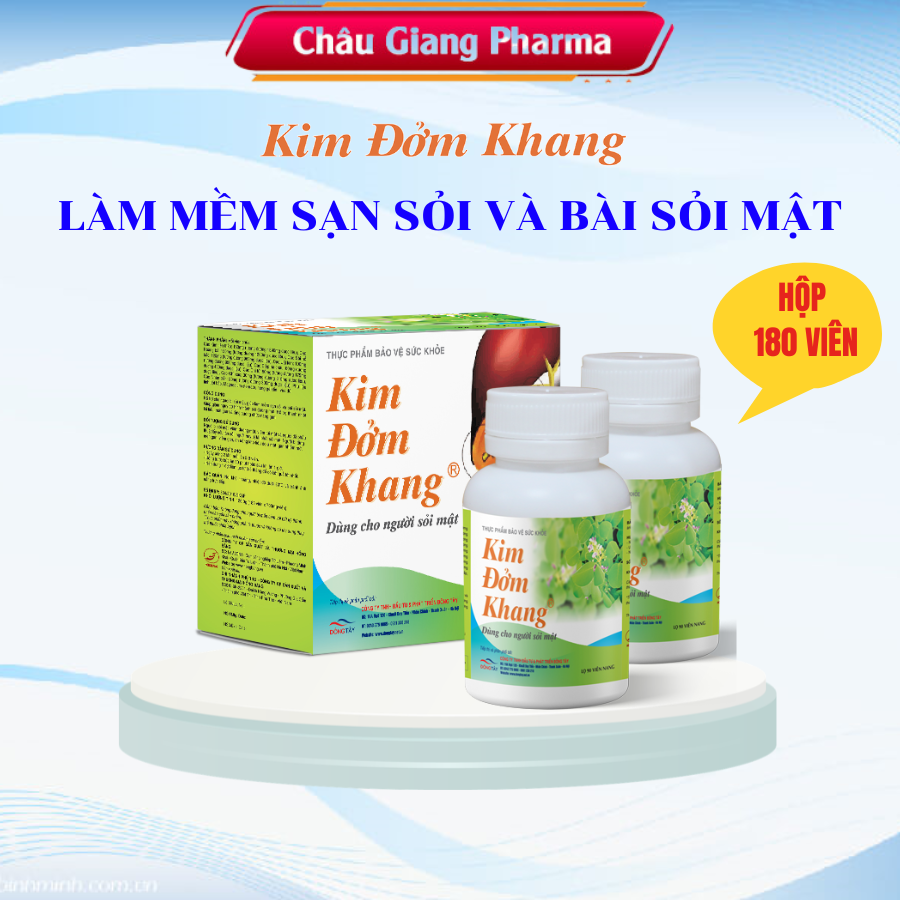  Combo Kim Đởm Khang hộp 180v (2 lọ x 90 viên) 