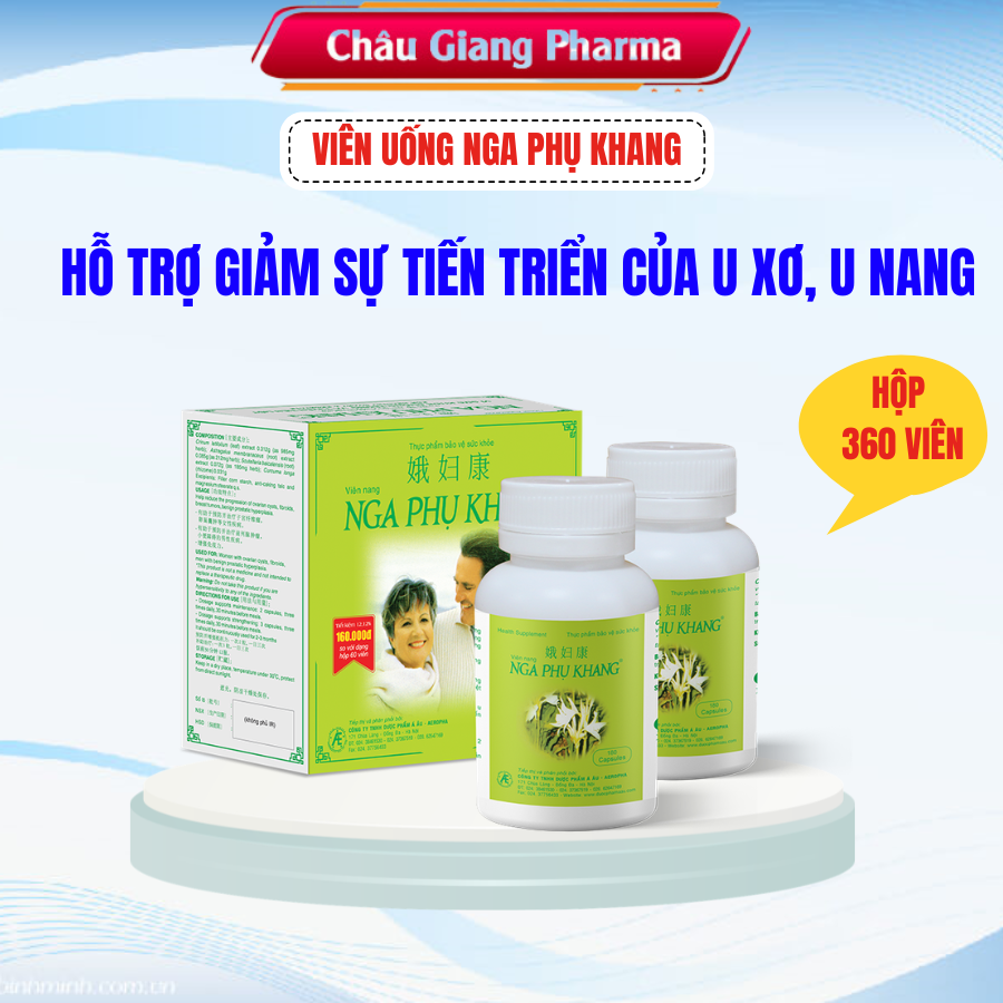  Combo Nga Phụ Khang hộp 360v (2 lọ x 180 viên) 