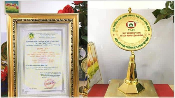Giải thưởng uy tín “Huy chương vàng vì sức khỏe cộng đồng” của Phụ Bì Khang